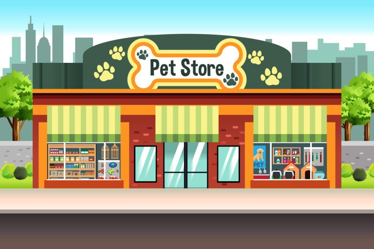 An illustration of a Pet Store